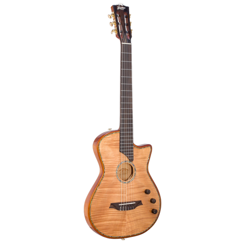 Guitarra Electroacustica Bromo Nylon Natural Ben2c Con Estuche
