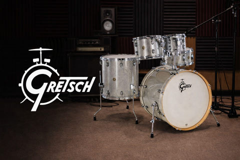 Bateria Acustica Gretsch Catalina Maple Shell Pack Fusion 5pc - Silver Sparkle