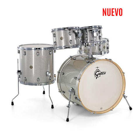Bateria Acustica Gretsch Catalina Maple Shell Pack Fusion 5pc - Silver Sparkle